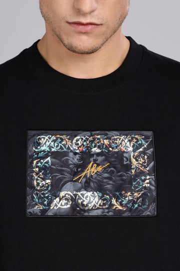 2.0 Antique Frame Absolutor Oversized Black T-shirt